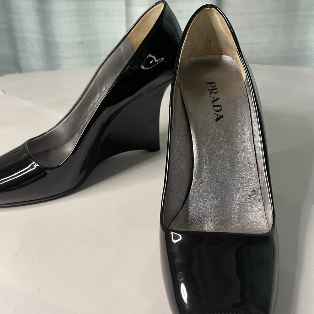 Prada peep toe wedge - Picture 7 of 8